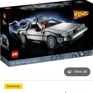 LEGO DeLorean Time Machine Set - Gray and Black